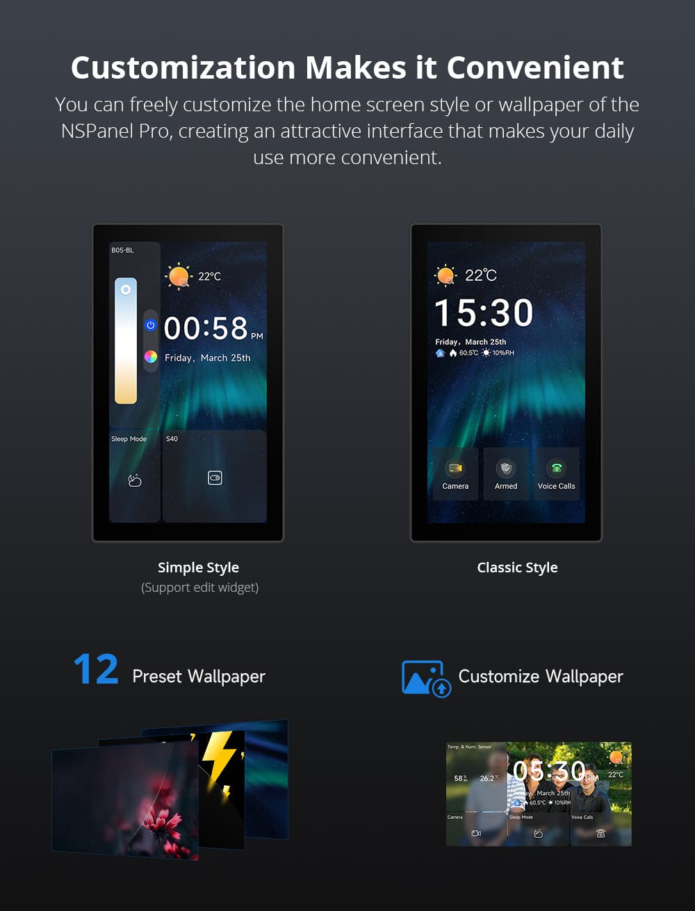 SONOFF NSPanel Pro Smart Home Control Panel-120 Type (WHITE)